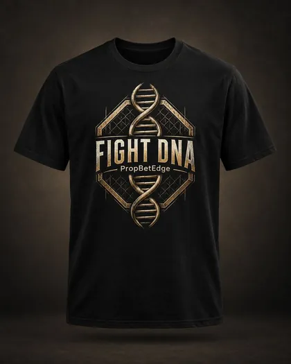 Black Fight DNA tee with metallic gold DNA and PropBetEdge artwork